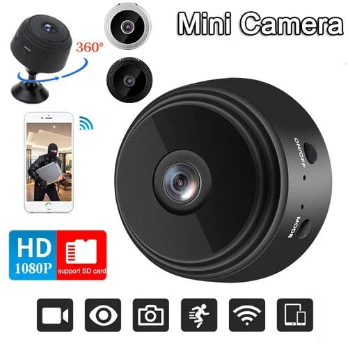 Mini cámara espía A9 HD - con visión nocturna inalámbrica oculta Wifi con audio